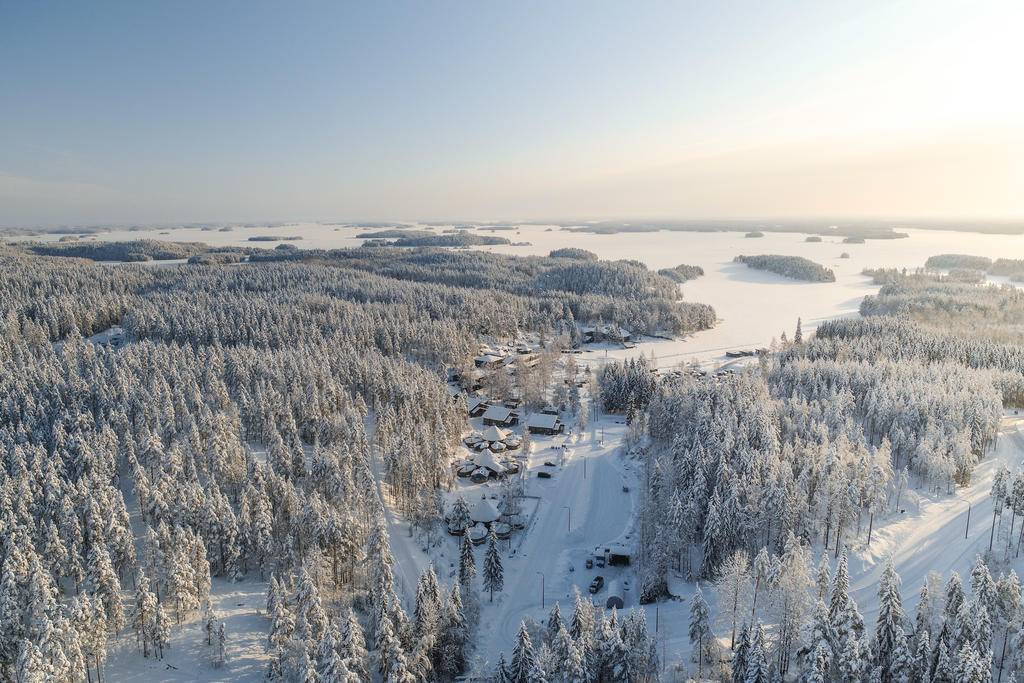 Parenthèse d'hiver dans les grands lacs de Finlande-Image