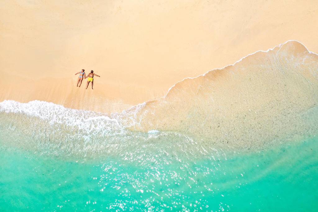 Voyage de noces au SALT of Palmar, Maurice-Image