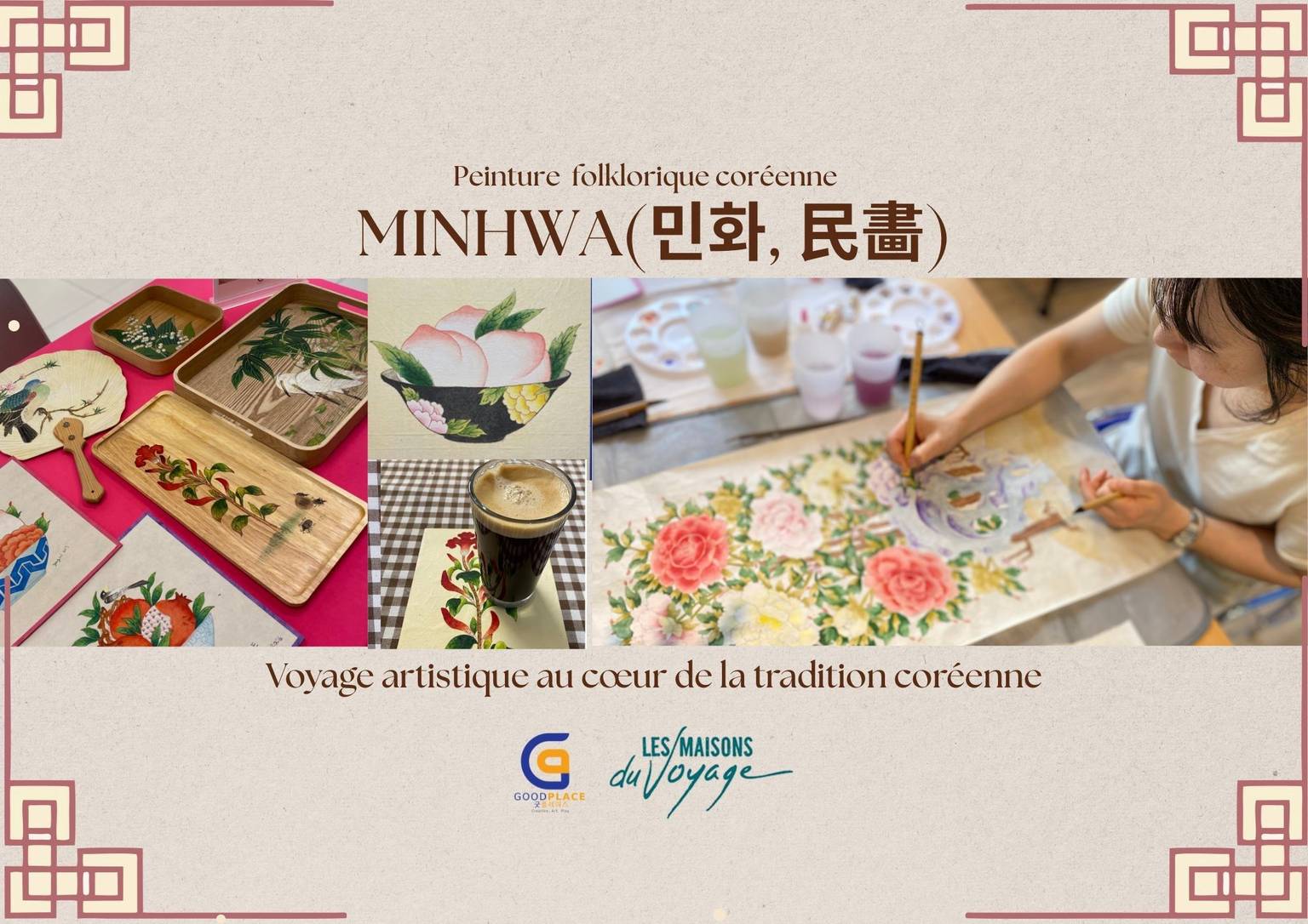 Atelier de peinture Minhwa : Voyage au cœur de la Corée