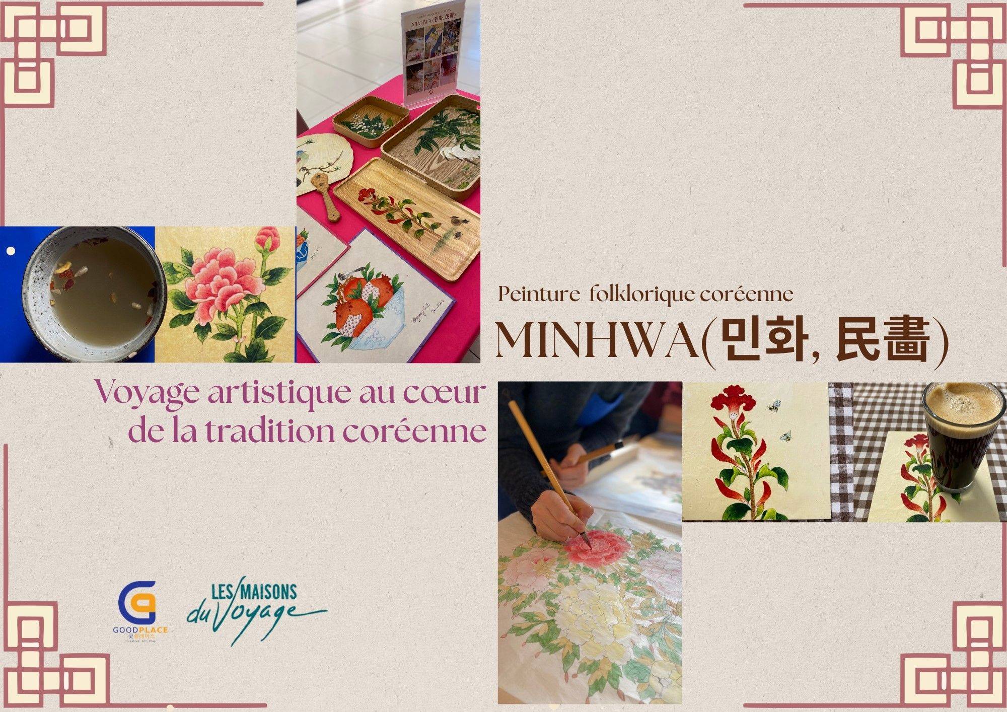 Atelier de peinture Minhwa : Voyage au cœur de la Corée