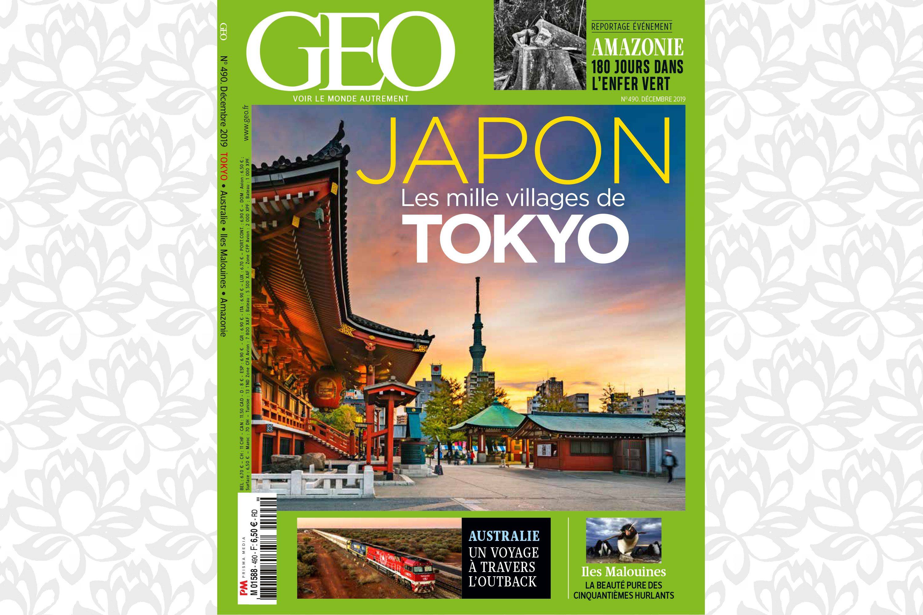 Reportage « Tokyo, une ville et ses villages » dans le magazine GEO