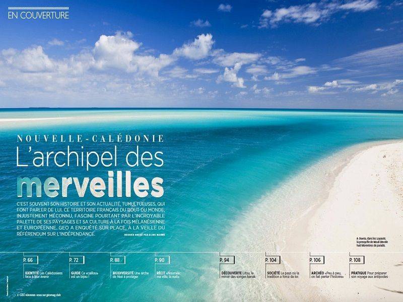 Départ pour la Nouvelle-Calédonie, l'archipel des merveilles, avec GEO magazine